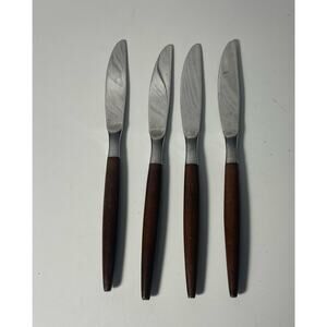 EKCO Eterna Japan Stainless Mid-Century 8.75" Knife Lot of 4 Knives